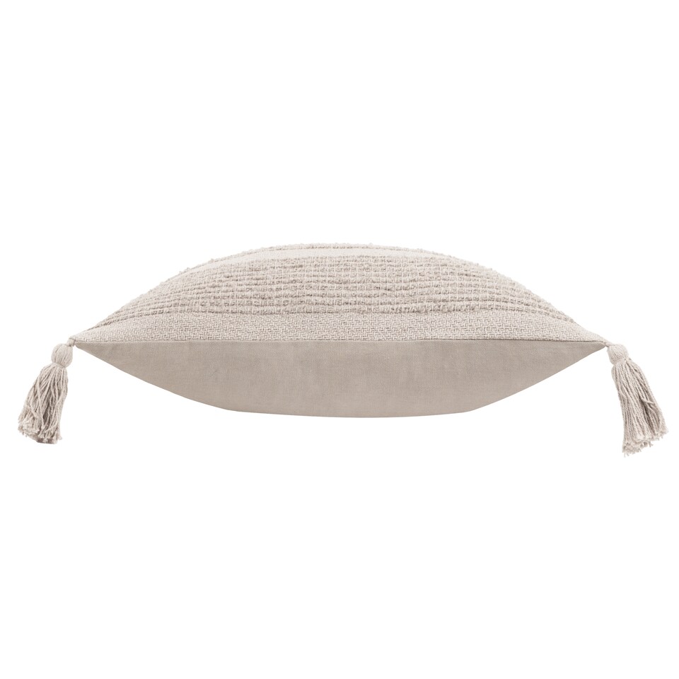 image 1 of Yard Larch Woven Cushion, Stone, 45 x 45cm