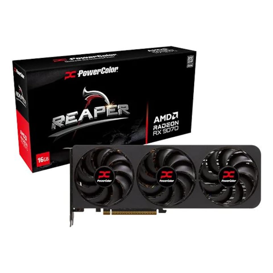 image 1 of PowerColor Reaper AMD Radeon RX 9070 16GB GDDR6 Graphics Card