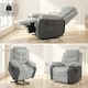 image 7 of HOMCOM Power Lift Riser Recliner Chair with High Back, Remote, Light Grey