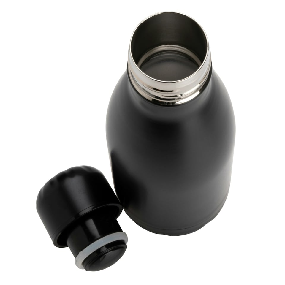 image 1 of XD Collection Stainless Steel 260ml Water Bottle - Black - One Size Black | One Size