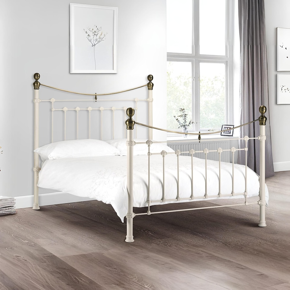 image 1 of Galaxy Bed - Stone White - King (150cm)