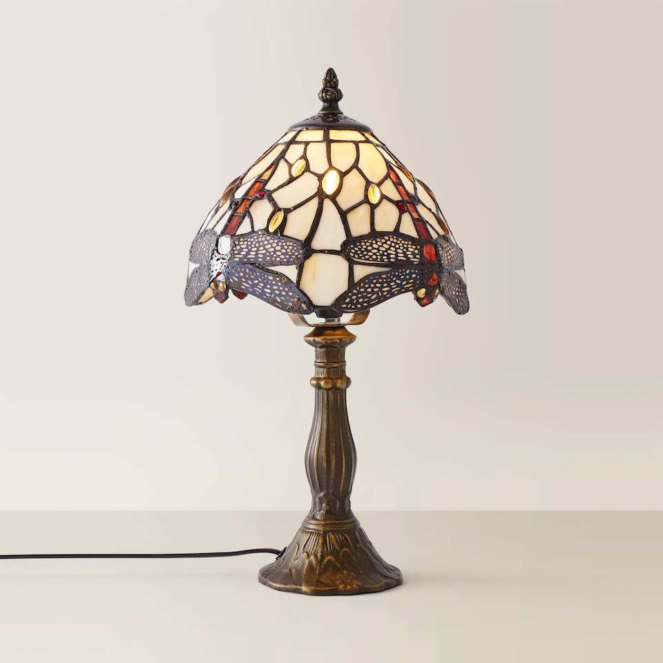 image 1 of ValueLights Tiffany Multicolour Table Lamp | Multi