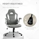 image 3 of Vinsetto Gaming Chair PU Leather Office Chair Swivel Chair Grey