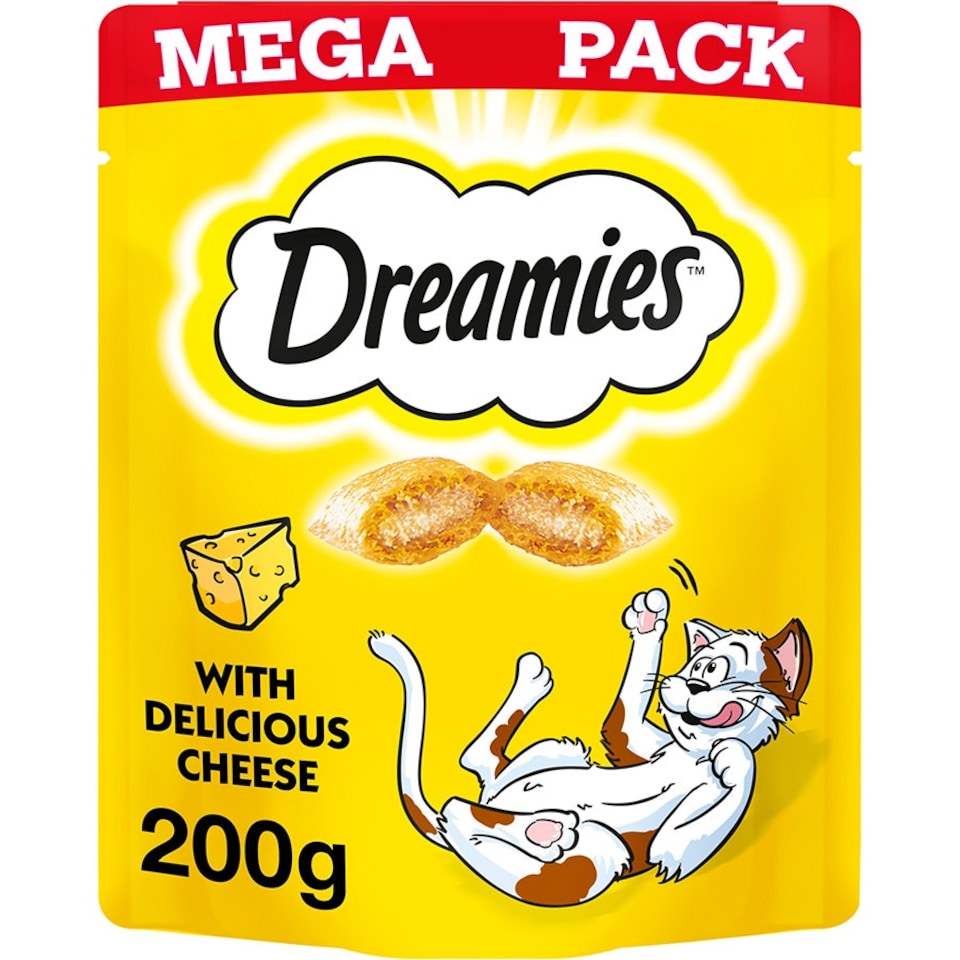 image 1 of Dreamies Cat Treats With Cheese Mega Pack 6 x 200g