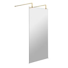Balterley Contemporary Wetroom Screen Aluminium | Copper | Brushed Brass