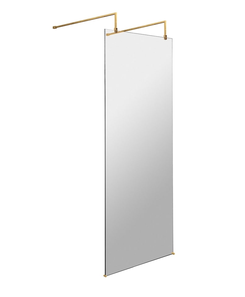 image 1 of Balterley Contemporary Wetroom Screen Aluminium | Copper | Brushed Brass