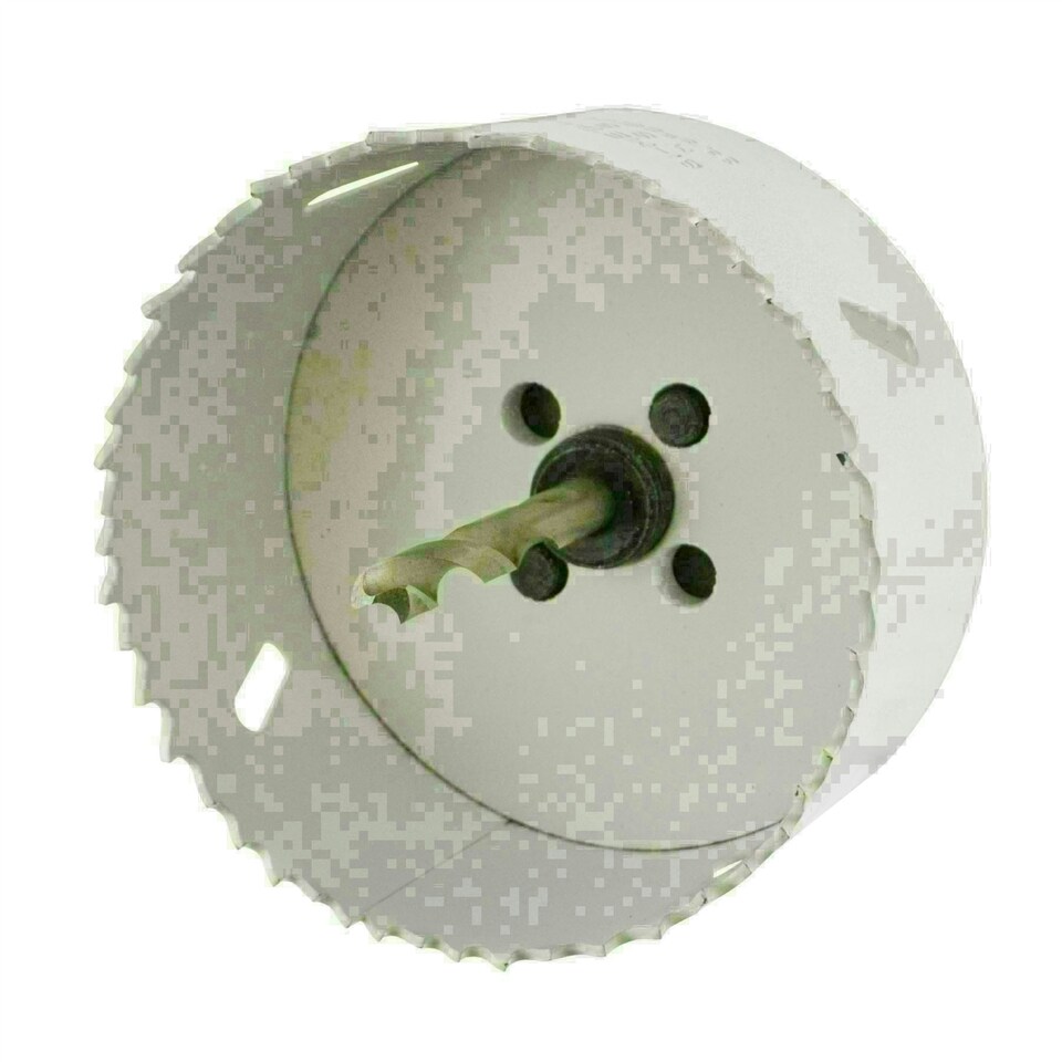 image 1 of 86mm HSS Hole Saw Holesaw Bi-Metal Blade Cutter Drill And Drill Adaptor Arbor