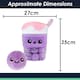 image 7 of Boba Tea Soft Toy Cute Plushie Huggable Cuddly Stuffed Toy Gift 35cm Lilac