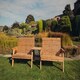 image 3 of Valley 4 Seat Set 2X2B Straight Tray - Timber - L100 x W280 x H95 cm - Garden Furniture - Fully Assembled