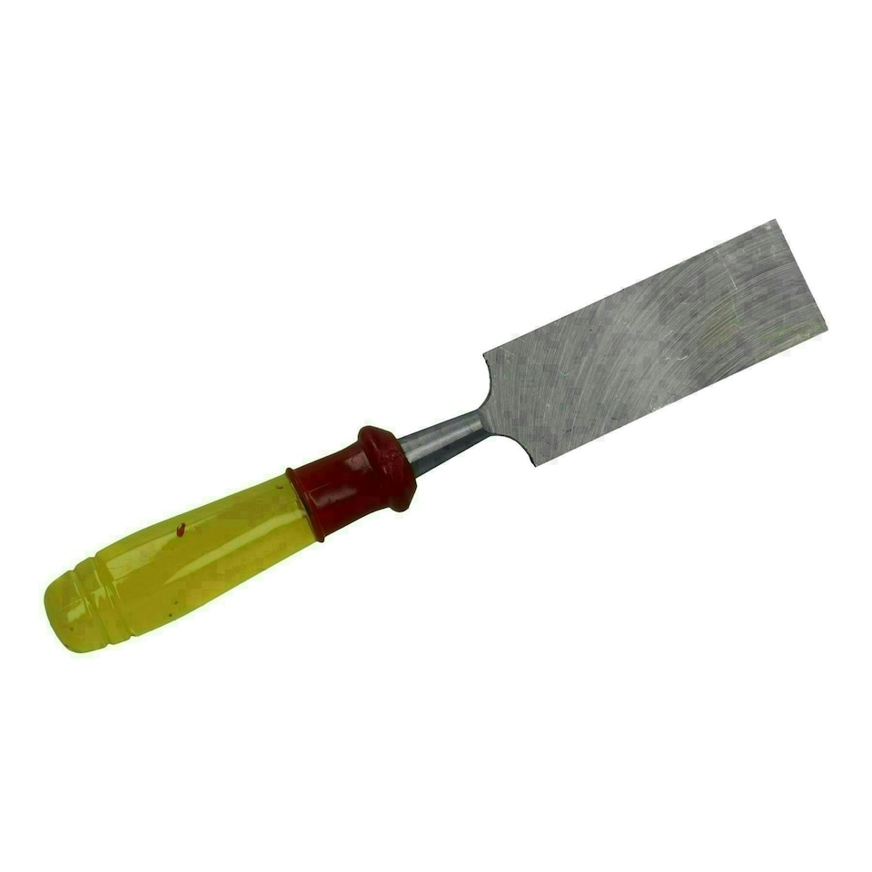 image 1 of 1-1/2" (38mm) Bevel Wood Chisel Clear Handle Carving Work Carpentry Carpenters