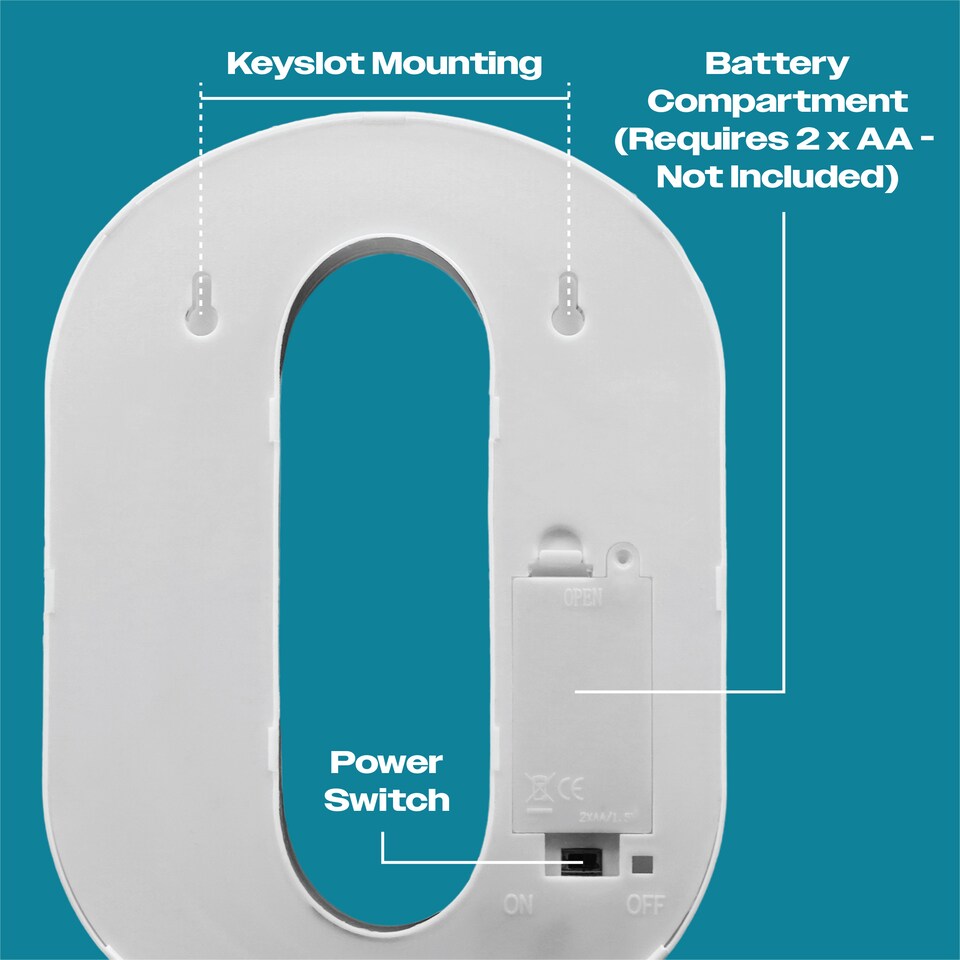 image 1 of Battery Operated RGB Number With Remote Control Number 8