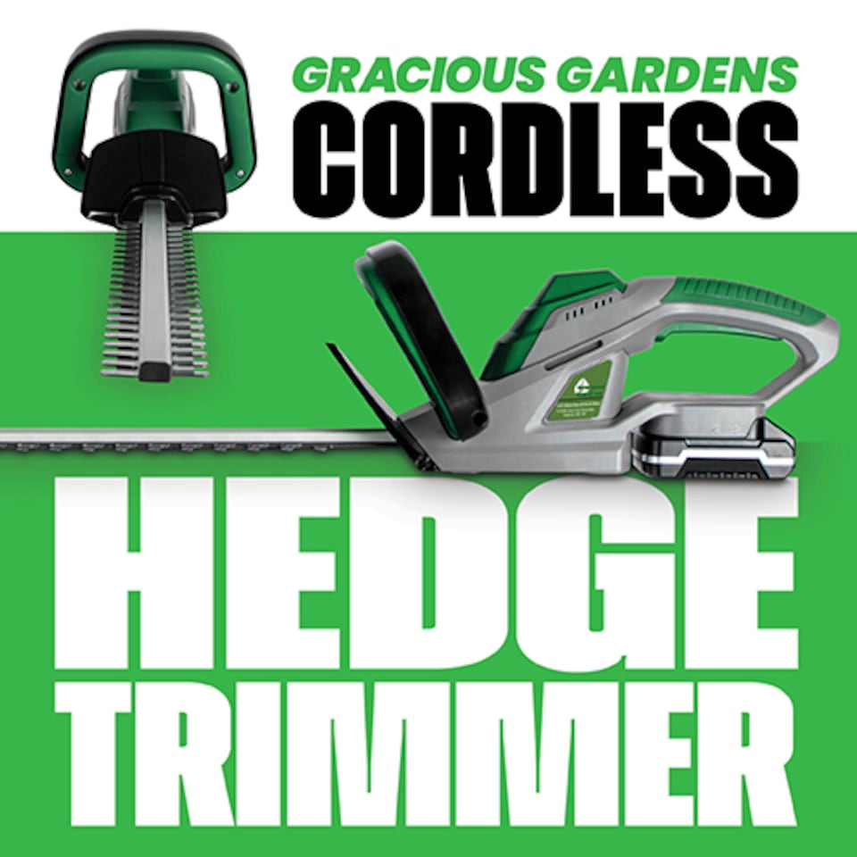 image 1 of Gracious Gardens 18V Cordless Hedge Trimmer 1 Battery & 1 Charger | Green | Green | 1