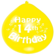 Balloon Pk10 22Cm H 14Th Bday N/A