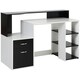 image 1 of HOMCOM Multi-Storage & Workstation Desk Table Storage Shelves Home Office