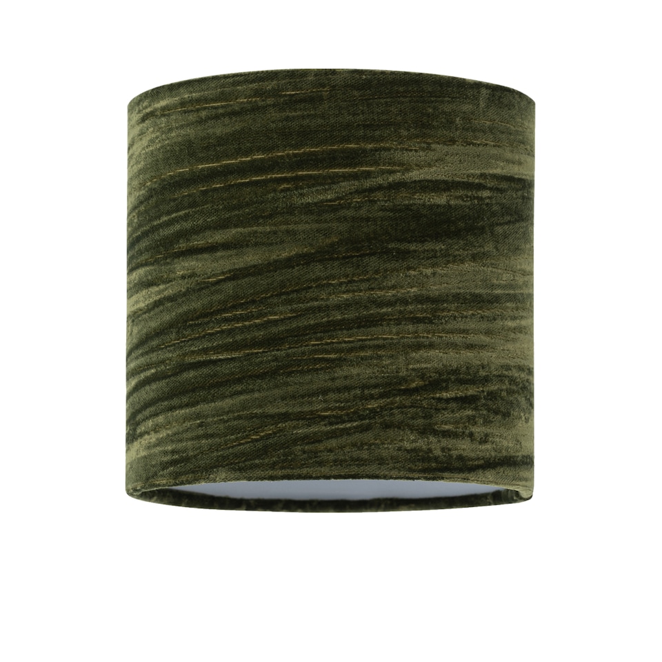 image 1 of Set of 2 Romana - Brushed Chrome Touch Table Lamps Green Velvet Shades | Chrome | Satin nickel plate and dark green velvet | 2
