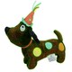 image 1 of Super Soft Plush Squeaky Party Animal Birthday Dog Puppy Happy Birthday Gift