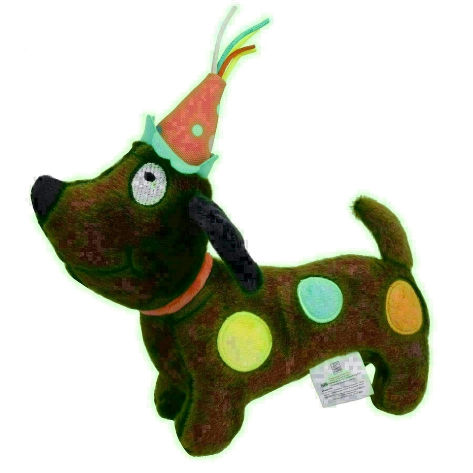 image 1 of Super Soft Plush Squeaky Party Animal Birthday Dog Puppy Happy Birthday Gift