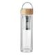 image 1 of MidOcean Batami Glass Double Wall 400ml Water Bottle - Transparent - One Size Clear | One Size