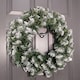 image 1 of 55cm Premier Christmas Snow Tipped Green Pine PVC Door Wreath
