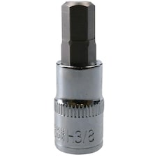 3/8" Hex Key Socket / Bit 3/8" Drive Imperial AF SAE 6 Sided Allen Key 48mm Cr-V