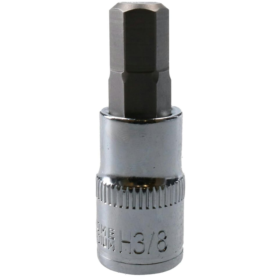 image 1 of 3/8" Hex Key Socket / Bit 3/8" Drive Imperial AF SAE 6 Sided Allen Key 48mm Cr-V