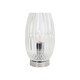 image 1 of Facet - Chrome with Clear Faceted Glass Table Lamp Chrome | Clear