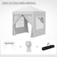 image 4 of Outsunny 2mx2m Pop Up Gazebo Party Tent Canopy Marquee with Storage Bag White