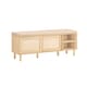 image 1 of SoBuy Wooden Shoe Storage Bench with Seat Cushion, Natural, 47.6x13.8x19.3 in, 20.6 kg - FSR163-N