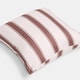 image 4 of OHS 2 x Stripe Garden Cushion Covers Outdoor Water Resistant | Multi | Chocolate/Cream