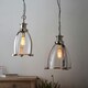 image 2 of Ceiling Pendant Light Clear Glass, Polished Nickel, E27