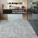 image 9 of NOVECRAFTO Vinyl Floor Tiles Self Adhesive – 12x12in Peel and Stick Flooring for Kitchen, Bathroom & Living Room – Grey Granite Effect Design Grey | 5.57 sqm