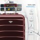 image 4 of 55x35x20cm Carry On Cabin Hard Shell Suitcase - 100+ Airlines Approved Including EasyJet (Paid), British Airways, Ryanair (Priority), TUI Purple | Burgundy | Cabin Bag