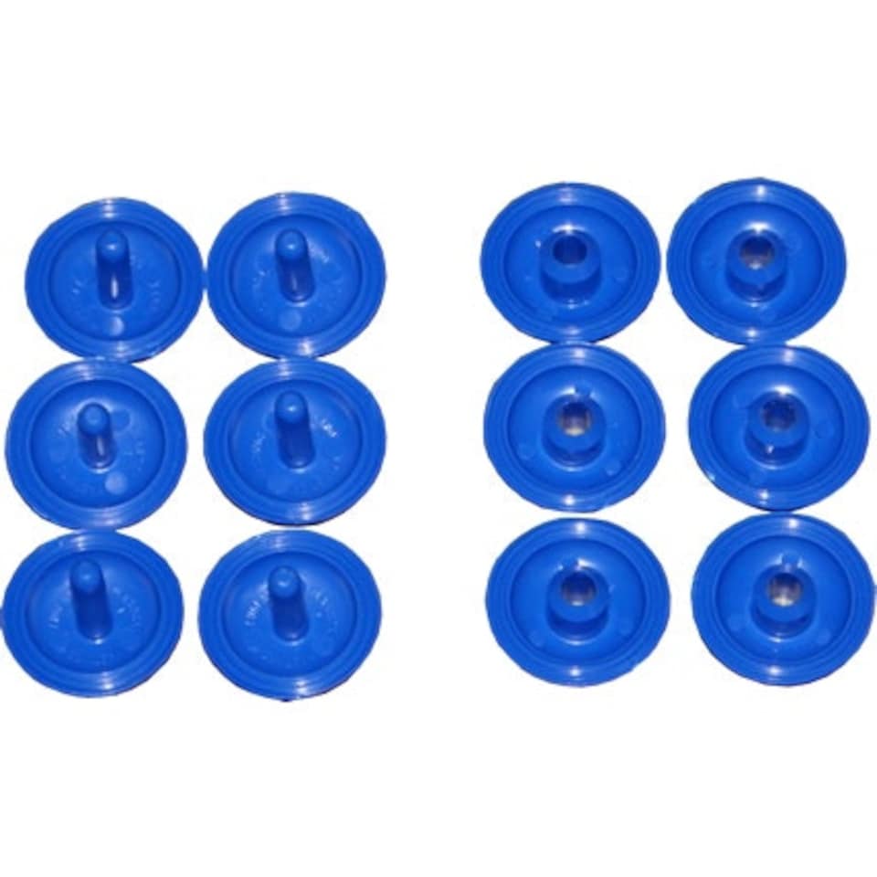 Plastica Blue Press Fix Connectors Pack of 100