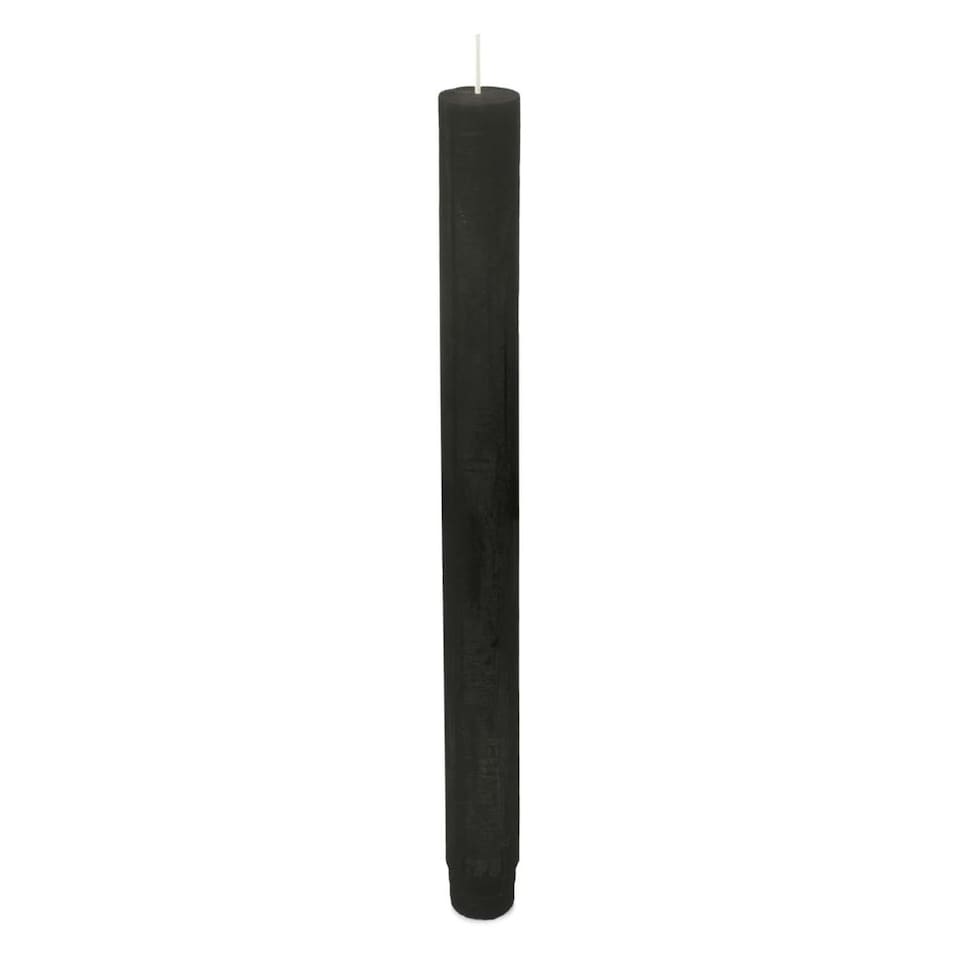 image 1 of Spaas Rustic Unscented Dinner Candle 25cm - Black | Black | One Size | 1
