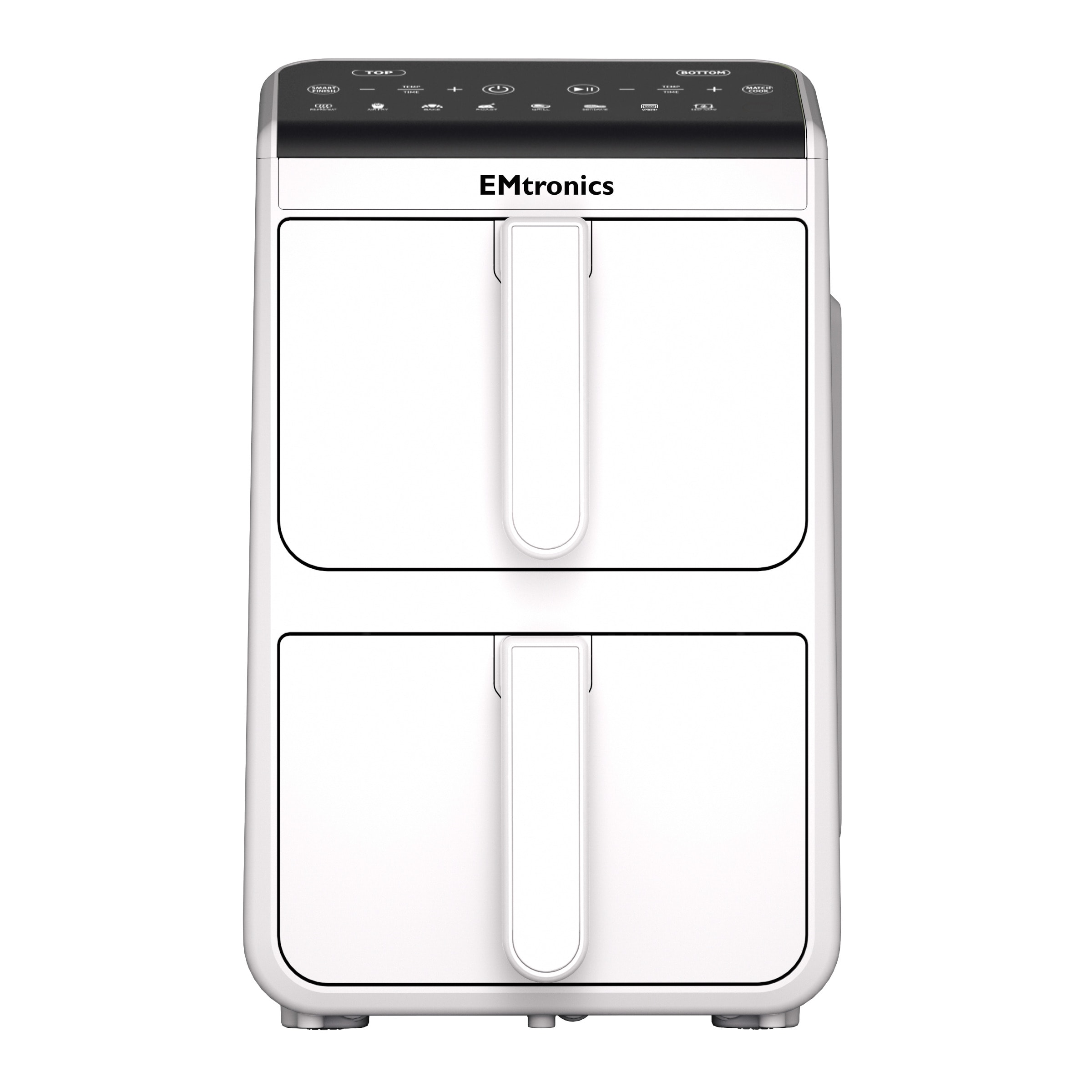 EMtronics 10L Stack Dual Air Fryer - White