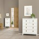 image 8 of Barcelona 3 Piece Bundle, Bedside, Chest and 2 Door Wardrobe in White