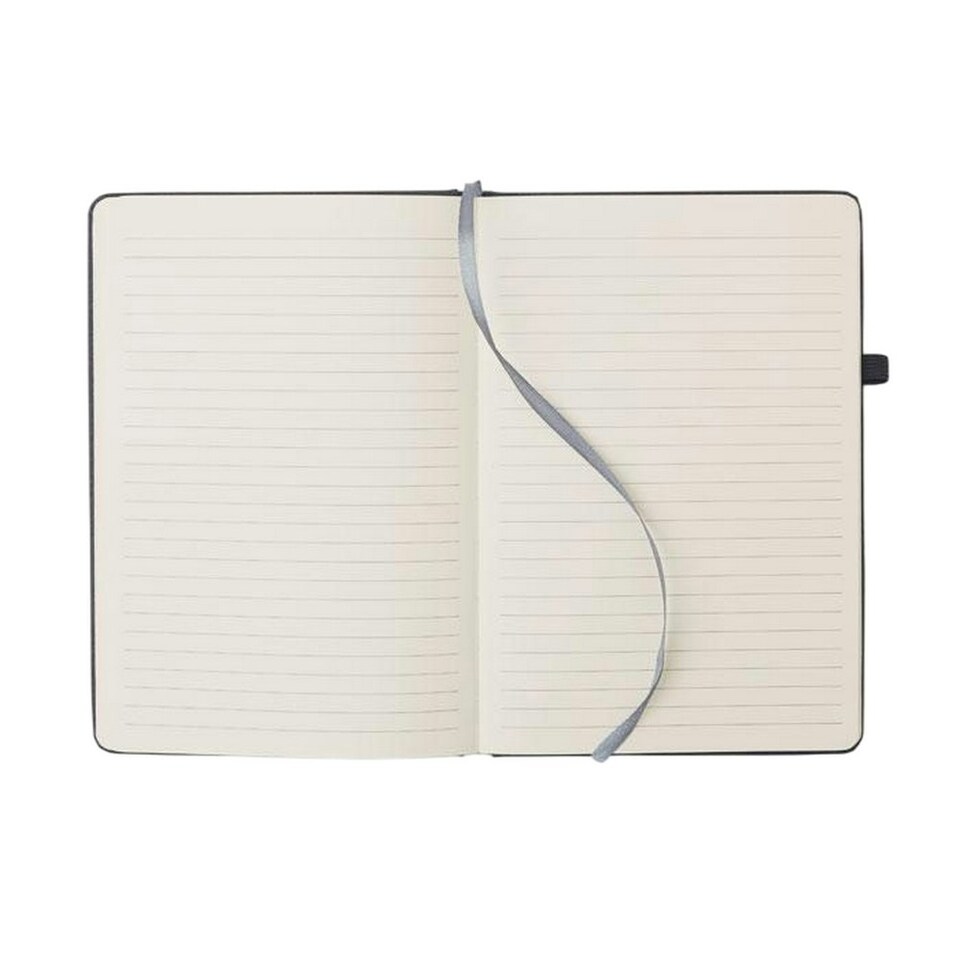 image 1 of MidOcean Recycled Leather A5 Notebook - Black - 1.6cm x 21cm x 14.5cm