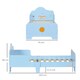 image 5 of ZONEKIZ Toddler Bed w/ Space-themed Patterns, for Boy, Girls, Ages 3-6 Years
