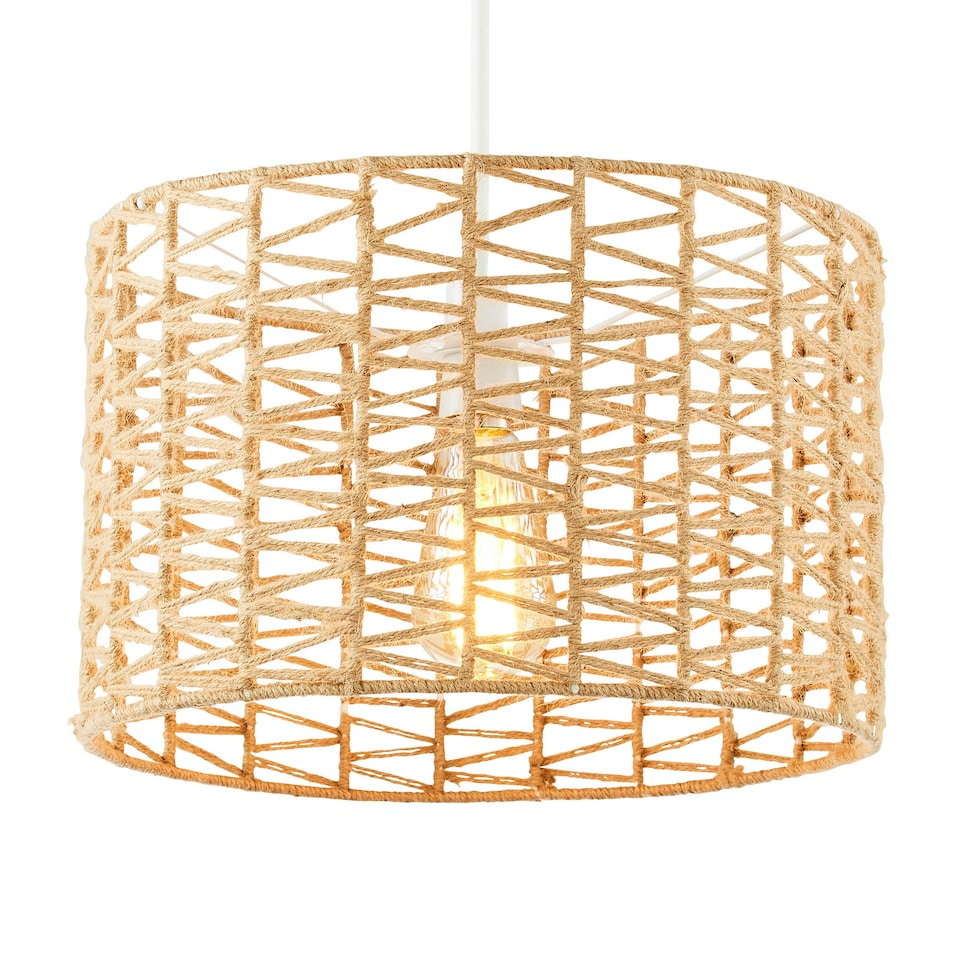 image 1 of BHS Jute Easy Fit Light Shade, Natural