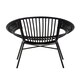 image 4 of Interiors by Premier Comfortable Black Natural Rattan And Iron Black Arm Chair, Stylish Outdoor Chair, Versatile Dining Chair