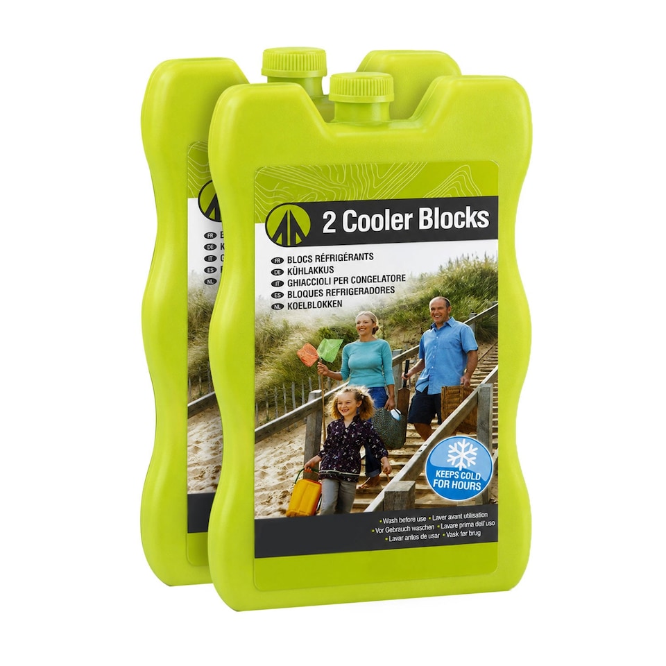 image 1 of VFM e-Store Ice Packs for Cool Box Twin Pack 200 ml, Yellow