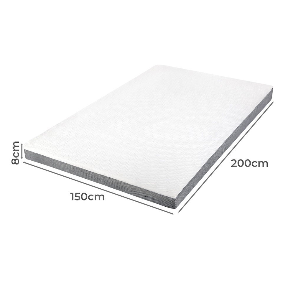 image 1 of Lavio Mattress Topper Memory Foam Dual Layer Hotel Quality Bed Protector | White | King