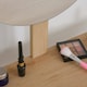 image 8 of HOMCOM Wooden Compact Dressing Table w/ Drawer Mirror 4 Legs Table Top Bedroom