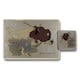 image 1 of 12 Piece Placemat and Coaster Set with Wood Bottom and Designer Artwork