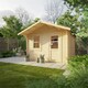 image 4 of 10ft x 10ft (2950mm x 2950mm) Horsforth "The Augusta" 28mm Log Cabin With 2 Opening Windows