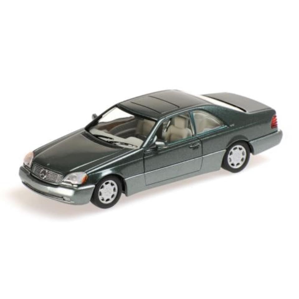 image 1 of Minichamps 430032604 Mercedes Benz 600 SEC 1992 Green Metallic 1:43 Scale