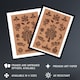 image 2 of Medieval Botanical Pattern GA and MA Audsley Huge Wall Art Print 18X24 In