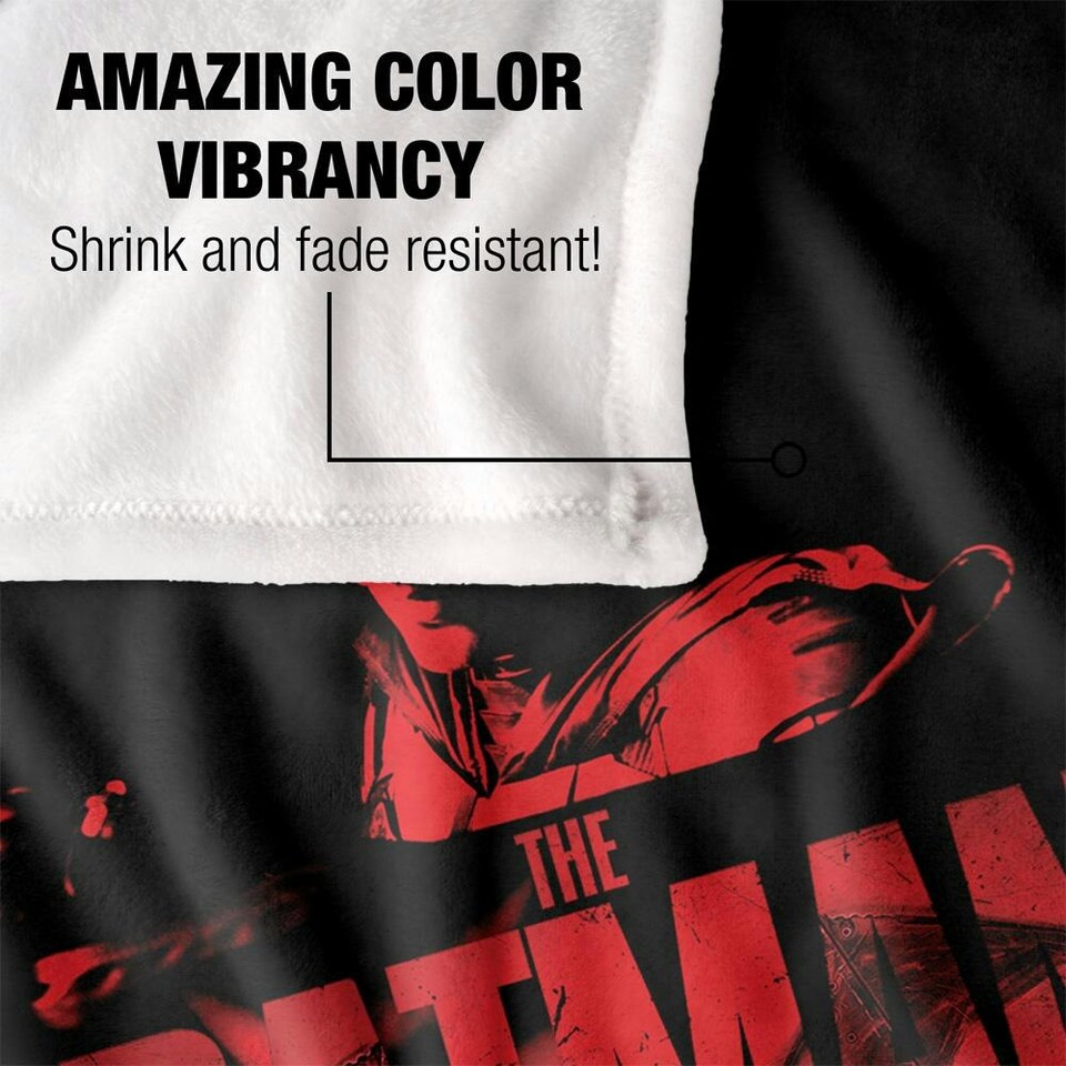 image 1 of The Batman Contrast Blanket - Multicoloured - One Size