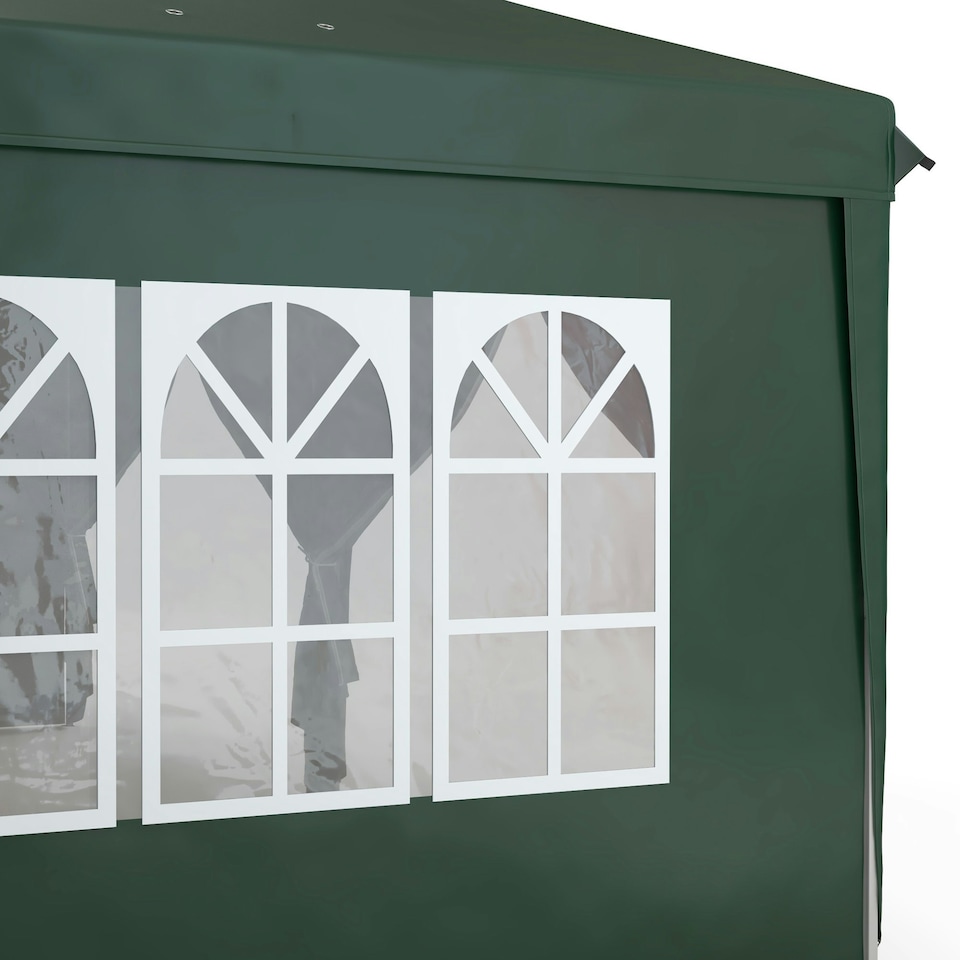 image 1 of Outsunny 3 x 6m Pop Up Gazebo Party Tent Canopy Marquee with Storage Bag Green