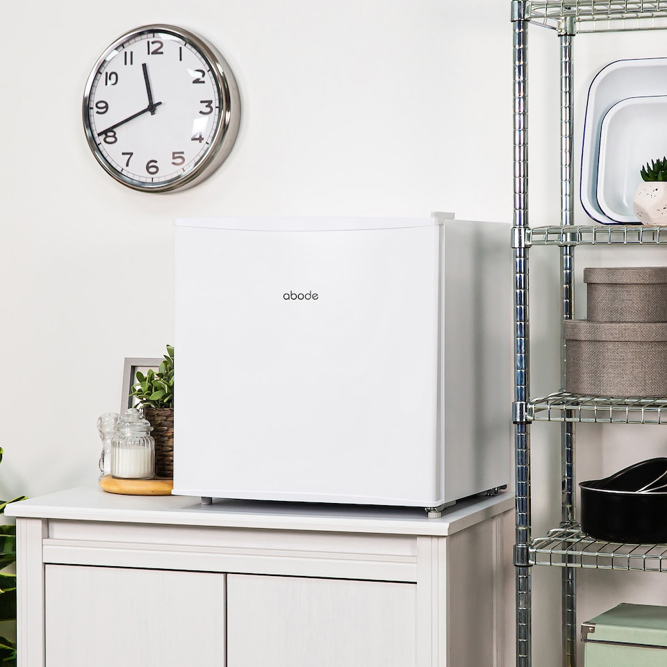image 1 of Abode Mini Fridge Table Top 43 Litre Ice Box White ATTF0E1W